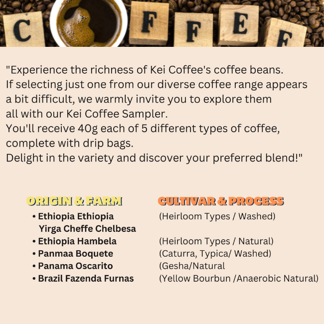 KEI COFFEE SAMPLER, NOV-DEC